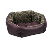 Pet fashion Лежак для собак Кокос орнамент-бордо 48х38х18см