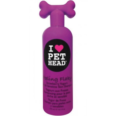 Pet Head Feeling Flaky Шампунь для сухої та чутливої шкіри з ароматом полуниці та йогурту 475 мл