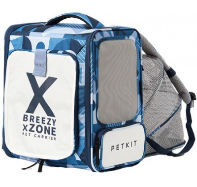 Рюкзак - переноска для собак та котів вагою до 6 кг PETKIT Breezy Zone 35x27x43 см (Blue) P7703