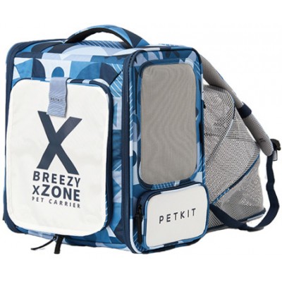 Рюкзак-переноска для собак та котів вагою до 6 кг PETKIT Breezy Zone 35x27x43 см (Blue) P7703