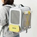 Рюкзак - переноска для собак та котів вагою до 6 кг PETKIT Breezy Zone 35x27x43 см (Yellow/Grey) P7703