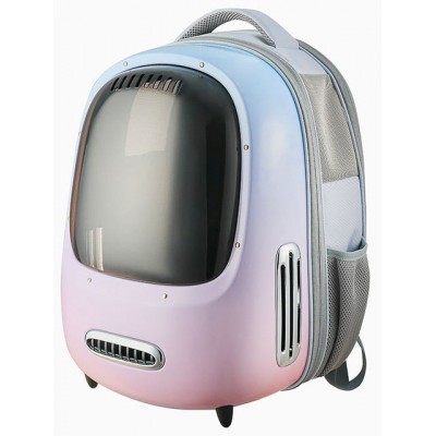 Рюкзак-переноска для котів та собак PETKIT Breezy2 Smart Cat Carrier 33x30x45 см (рожево-блакитний) P7704