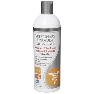 Veterinary Formula Antiseptic&amp;Antifungal Shampoo Шампунь з бензетонією та кетоконазолом для собак та котів 473 мл