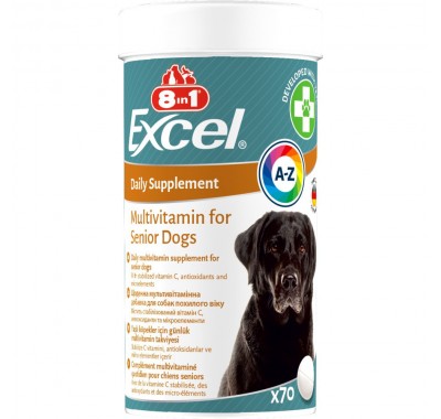 Мультивитамины для пожилых собак 8in1 Excel Multi Vit-Senior 70шт 661822