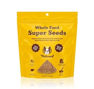 Суперфуд для собак суміш насіння Super Seed Granules Natural Dog Company для підтримки здорової шкіри, блискучої вовни та гнучких суглобів 204 г