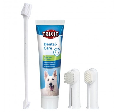 Зубна паста Trixie для собак з щітками, 100 г 2561