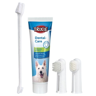 Зубна паста Trixie для собак з щітками, 100 г 2561