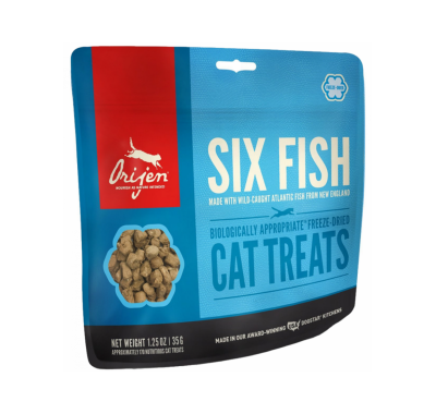 Orijen Six Fish Cat - ласощі для кішок без вуглеводів