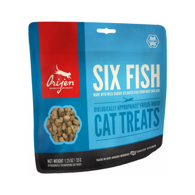 Orijen Six Fish Cat - лакомства для кошек без углеводов