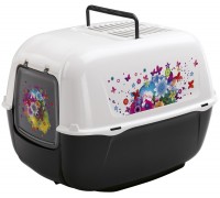 Ferplast Prima Decor Закритий туалет для котів з візерунком