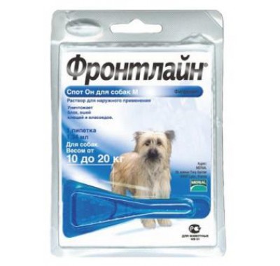 Frontline Spot On M для собак вагою 10-20 кг 1 піпетка
