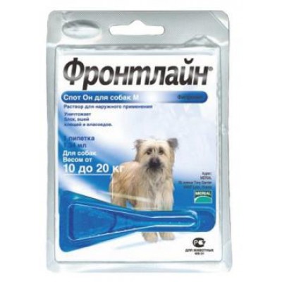Frontline Spot On M для собак вагою 10-20 кг 1 піпетка