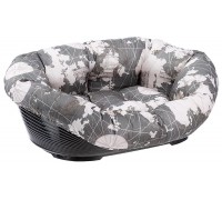 Ferplast SOFA TRIANGLE Лежанка м'яке місце для собак сірий з білим