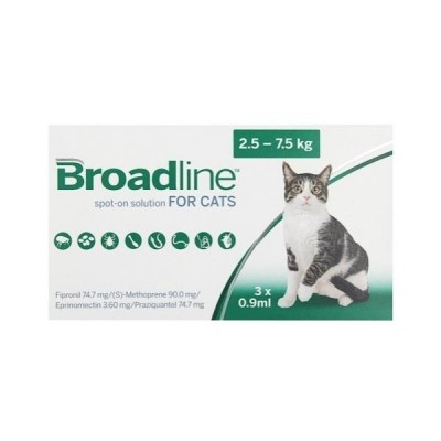 Broadline Spot On для котів від 2,5 до 7,5 кг 3 піпетки