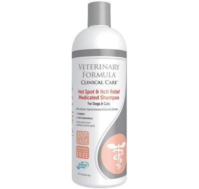 Veterinary Formula Hot Spot&amp;Itch Relief Medicated Shampoo Антиалергенний шампунь для собак та котів 473 мл