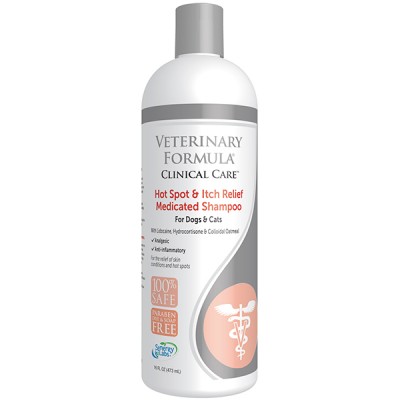Veterinary Formula Hot Spot&amp;Itch Relief Medicated Shampoo Антиалергенний шампунь для собак та котів 473 мл