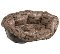 Ferplast SOFA CITIES Лежанка м'яке місце для собак, коричневе