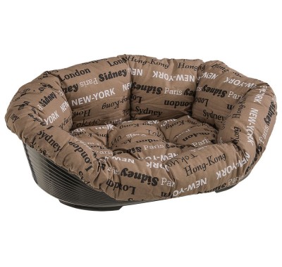 Ferplast SOFA CITIES Лежанка мягкое место для собак, коричневое