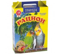 Природа Корм Раціон для середніх папуг 1,5 кг