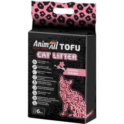 Соєвий наповнювач для кішок AnimAll TOFU Sakura (Сакура) 2,6кг/6л 904
