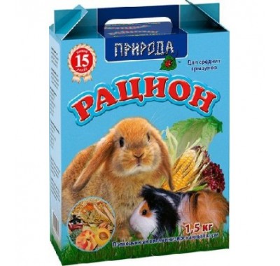 Природа Корм Раціон для середніх гризунів 1,5 кг