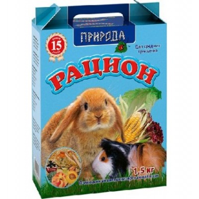 Природа Корм Раціон для середніх гризунів 1,5 кг