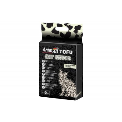 Cойовий наповнювач для кішок AnimAll TOFU Classic 2,6кг/6л 500379