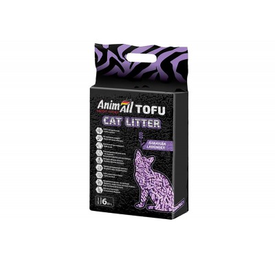 Cойовий наповнювач для кішок AnimAll TOFU Lavender (Лаванда) 2,6кг/6 літрів 500348