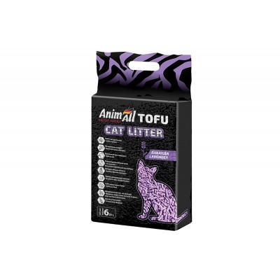 Cойовий наповнювач для кішок AnimAll TOFU Lavender (Лаванда) 2,6кг/6 літрів 500348