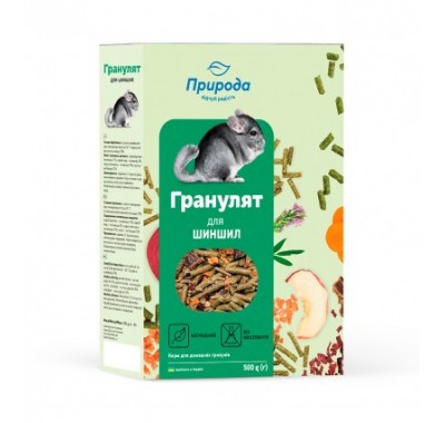 Природа Корм Гранулят для гризунів 600г