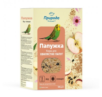 Природа Корм Папужка Йод+ЄХІНАЦЕЯ 500г