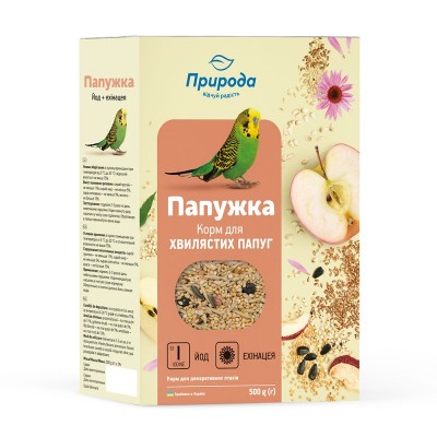 Природа Корм Папужка Йод+ЄХІНАЦЕЯ 500г