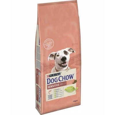Purina Dog Chow сухий повнораціонний корм для дорослих собак схильних до алергії, з лососем 14 кг