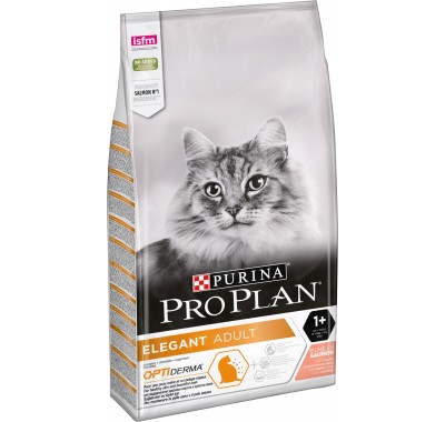ProPlan ELEGANT с лососем для кошек с чувствительной кожей 1,5 кг