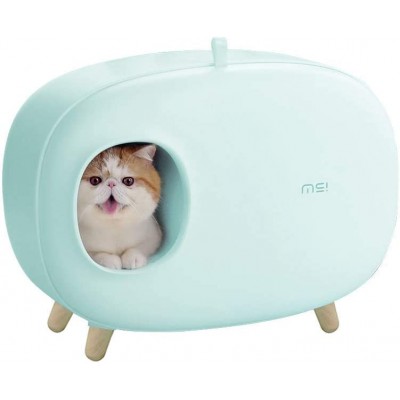 Закритий туалет для кішок Cat litter Box MS Modern, світло-зелений 60х38х45см