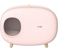 Закритий туалет для кішок Cat litter Box MS Modern рожевий 60х38х45см