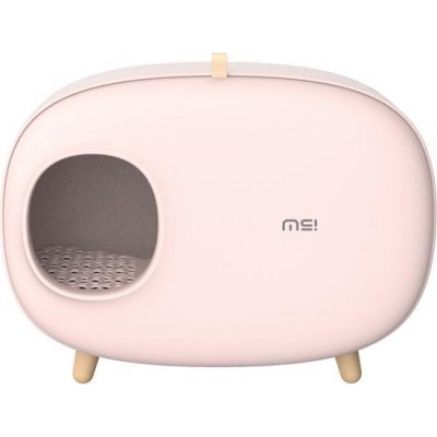 Закритий туалет для кішок Cat litter Box MS Modern рожевий 60х38х45см
