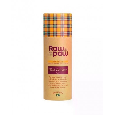 Сублімовані ласощі для собак Raw for Paw з дикого північного оленя, 45 г