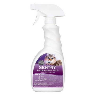 Sentry PurrScriptions Plus Spray спрей від бліх та кліщів для котів 473 мл