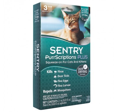 Sentry PurrScriptions Plus Для кішок до 2,2 кг (1 піпетка)