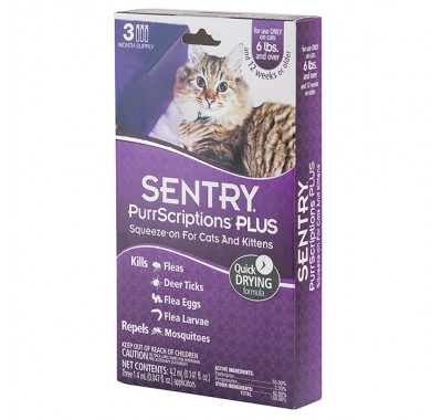 Sentry PurrScriptions Plus Для кішок від 2,2 кг (1 піпетка)