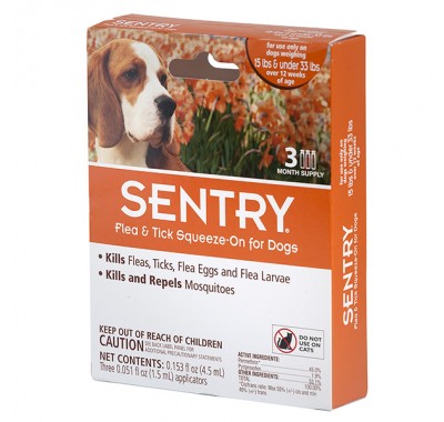 Sentry капли для собак от 7 до 15 кг (1 пипетка)