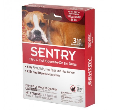 Sentry краплі для собак від 15 до 30 кг (1 піпетка)