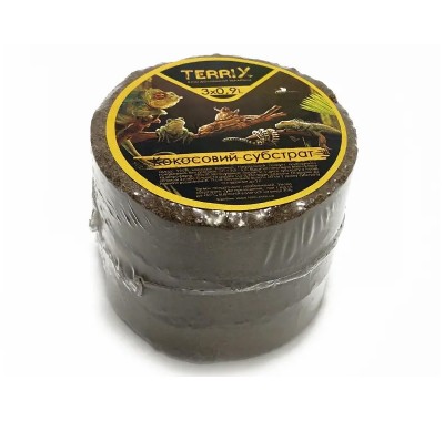 Кокосовий субстракт для тераріумів, TerriX, дрібний 3х0,9 л 180 г 4681