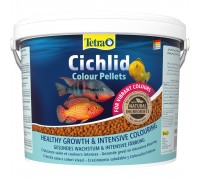Корм Tetra Cichlid Colour для всіх цихлід, для яскравості забарвлення, 10 л (гранули) 201392