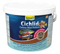 Корм Tetra Cichlid Colour Mini для невеликих цихлід, для яскравості забарвлення 10 л (гранули) 201385