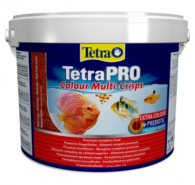 Корм Tetra PRO Colour Multi-Crisps для аквариумных рыб, для яркой окраски 10л 140516