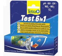  Набір індикаторних тестів для води Tetra Test 6in1 25шт 175488