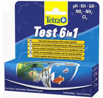 Набір індикаторних тестів для води Tetra Test 6in1 25шт 175488
