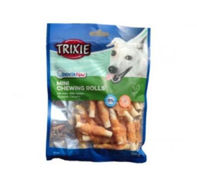 Лакомство для собак Trixie Палочка для чистки зубов с курицей DENTAfun МИНИ 120г/6см 31346